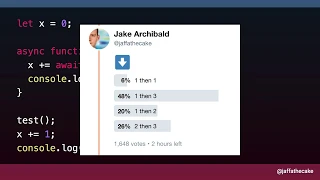 JS quiz async function execution order
