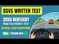 2026 Kentucky DSVS Permit Practice Test Real Questions Answers to Pass Your Learner s Permit