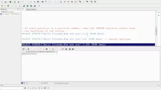substr in oracle