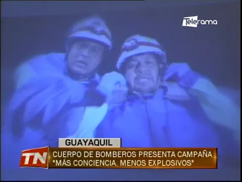 Cuerpo de bomberos presenta campaña Más Conciencia, menos explosivos