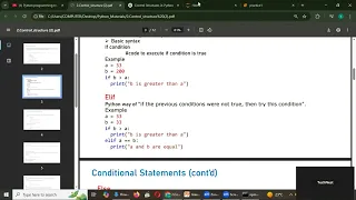 Python - Conditional Statements If Else Elif