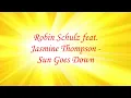 robin schulz   sun goes down ( lyrics)