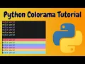 Add color to your Python Outputs - Python Colorama Tutorial Tech Notebook