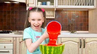 Lisa and a short collection of funny kids challenges with Dad