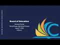 CMSD Board of Education Meeting - August 11 2026