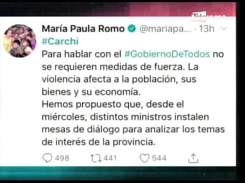 En Carchi hay tensión en el cuarto día de protestas