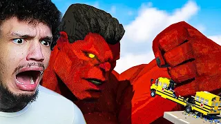 Reagindo a CARROS vs HULK VERMELHO!  (Teardown)