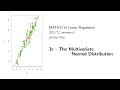 MATH3714 Section 3 3 The Multivariate Normal Distribution