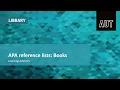 APA 6 reference lists Books