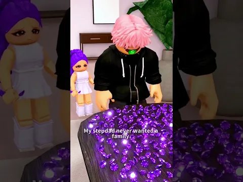 My Purple Hair Drops Amethysts💜💎 #shorts #roblox