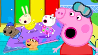 Essayez de ne pas tomber à l'eau ! | Les histoires de Peppa Pig