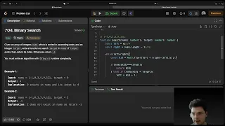 LeetCode 704 Binary Search Easy in TypeScript