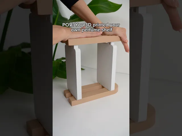 PERFIS – Minimalist 3D Printed Tabletop Perfume Shelf video thumbnail