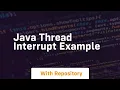 java thread interrupt example