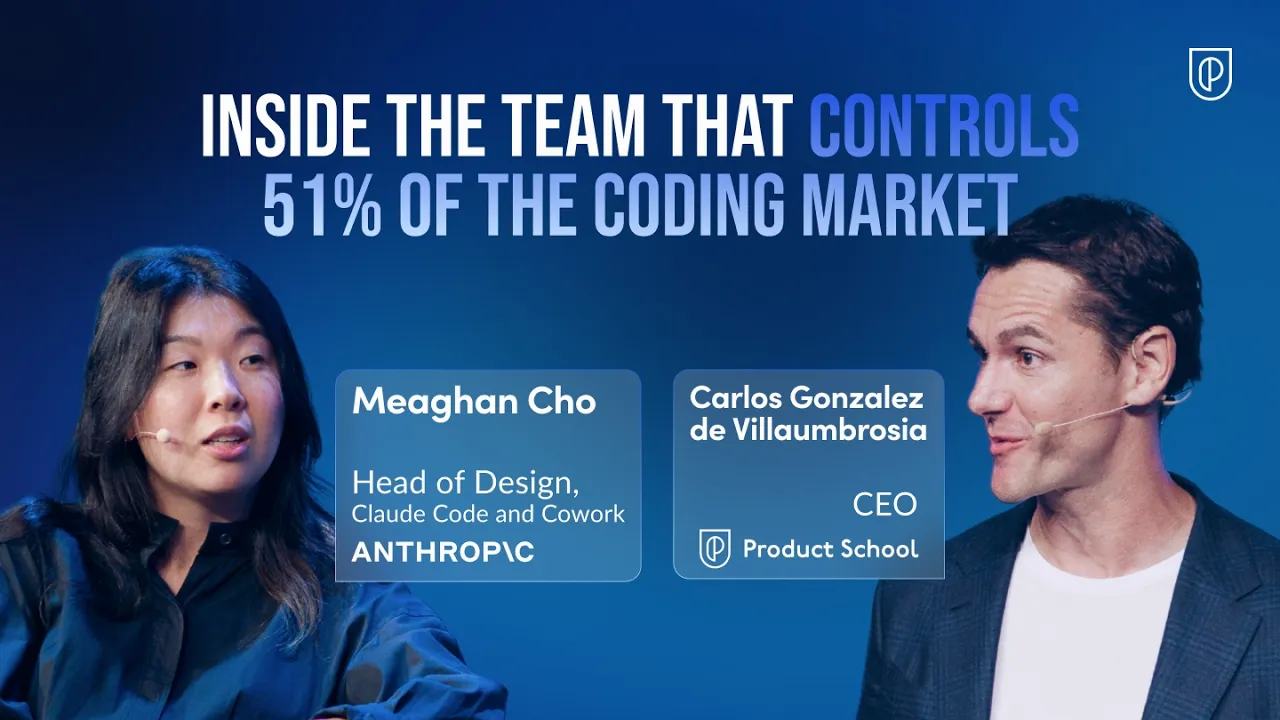 Head of Design, Claude Code and Cowork at Anthropic | How Claude Code Hit 51% Market Share in a Year - YouTube thumbnail