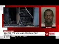 Arrest for woman s death in Birmingham fire
