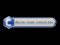 C programmer Morse code converter I wrote the program without prior preparation