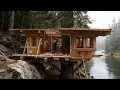 I Built a FREE Treehouse in the Forest in 21 Days Start to Finish