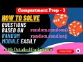 Question based on Random Module Class 11 12 CBSE Compartment Computer Science Supplementary