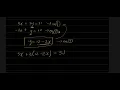Simultaneous Equations - Substitution Method