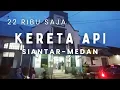 Lagu Kereta api ekonomi Siantar - Medan. Tempat duduknya kayak gini