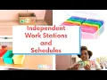 Special Ed Classroom Setup - Independent Work Stations and Visual Schedules