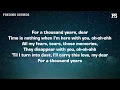John Michael Howell, JVKE, ZVC - A Thousand Years (Lyrics)