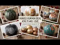 Paint Like a Pro Elegant Painted Pumpkin Ideas Adults Will Love 2026 with Gold Leaf and Marble