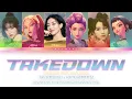 TWICE (트와이스) x HUNTR/X (헌트릭스)  'Takedown' (Color Coded Lyrics) Fanmade OT6 Mashup.