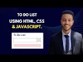 To Do List in Html Css and JavaScript