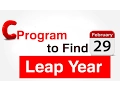 C Programming Tutorial check whether a year is a leap year or not