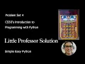 Little Professor CS50P Solution - Problem Set 4