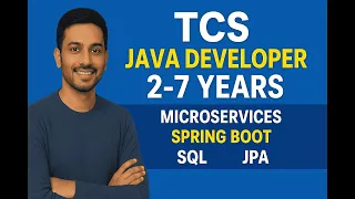 TCS Java Developer Interview 2 7 Years Experience Java 8 Spring Boot Microservices SQL
