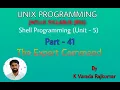 UNIX Programming Part - 41 Shell Programming The Export Command