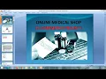 PPT - Online Medical Shop JSP MYSQL