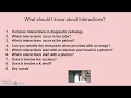 Interactions in Radiology Tricks Target Interactions Matter Interactions
