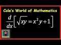 Implicit Differentiation of sqrt xy x 2y 1 Calculus
