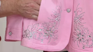 Quacker Factory Embellished French Terry Jeanne Jacket on QVC
