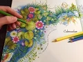 SECRET GARDEN The Magical Water Lily Pond Coloring With Colored Pencils
