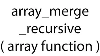 array - merge