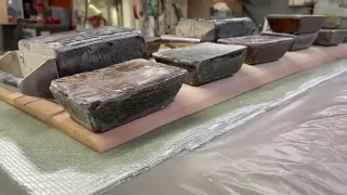 15 October 2022  Making a mold for the ballast sole.