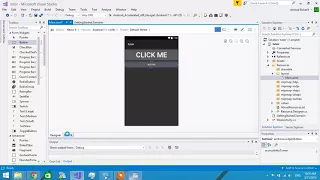 Xamarin android button basic attributes text size define element position by margin