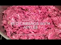 German Red Cabbage with Apples Apfelrotkohl