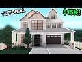 How to Build a Modern 2 Story House in Bloxburg 15k Tutorial Voice