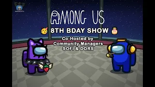 Among Us 8th Birthday Dev Stream || Commentary, surprises, and more! 🍕🎉