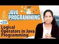 Logical Operators in Java Programming - Operators in Java