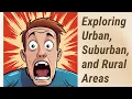 Understanding Urban Suburban and Rural Areas A Journey Through Human Geography
