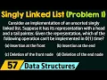 Singly Linked List Solved Problem 1