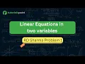 Class 9 Linear Equations in Two Variables RD Sharma Problem 1 Tutorialspoint
