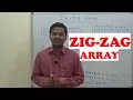 Zig Zag Array spiral order array
